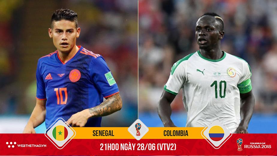 "Chuyên gia gánh team" Rodriguez -  Mane sẽ quyết định vận mệnh của Senegal và Colombia?