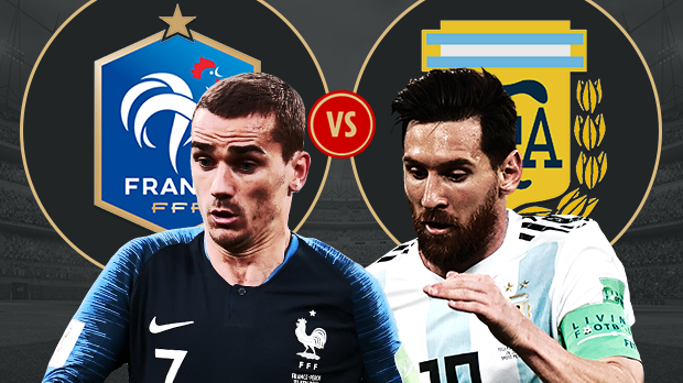 Link xem trực tiếp trận Pháp - Argentina ở World Cup 2018