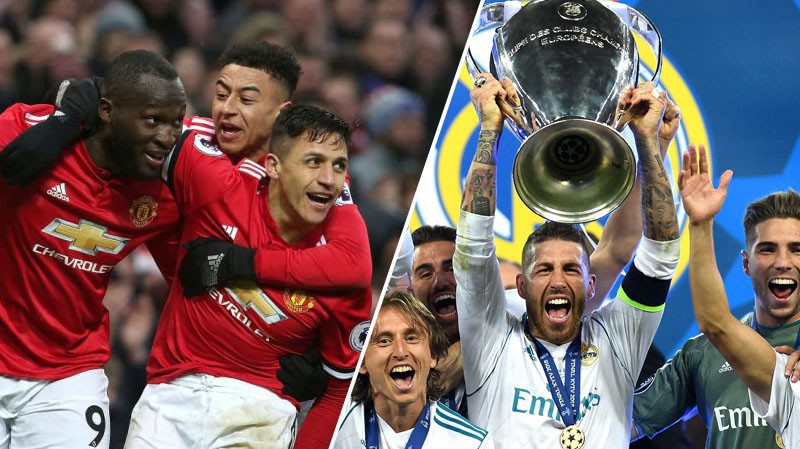 Real Madrid và Man Utd kiếm bộn tiền từ Champions League mùa giải 2018/19