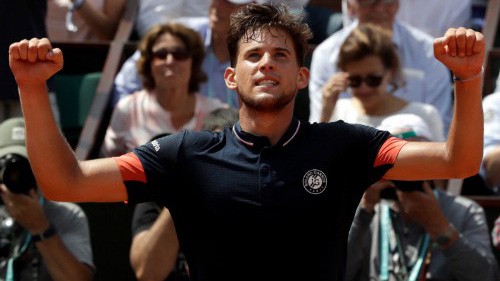 Roland Garros: Đánh bại "ngựa ô" Cecchinato, Dominic Thiem vào chung kết