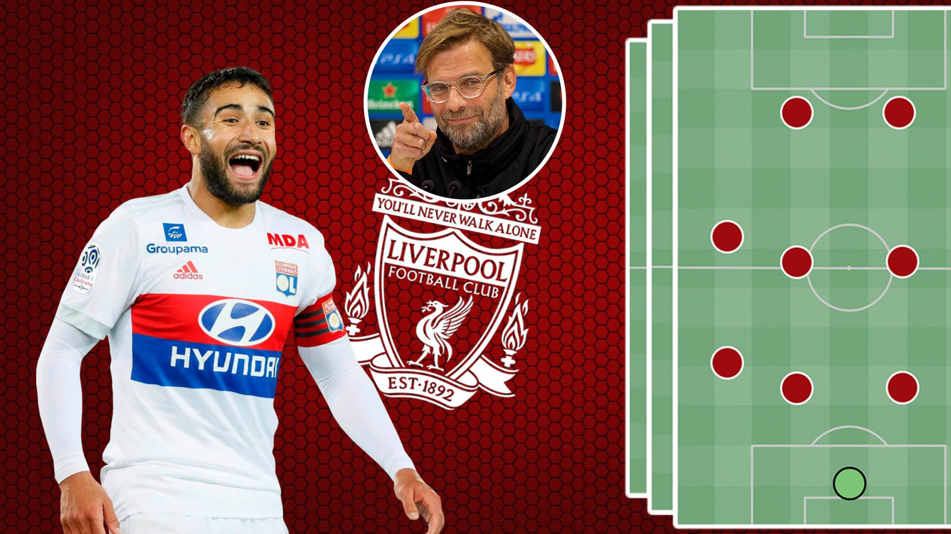 Vì sao Fekir chọn sân Anfield và sẽ đá ở đâu trong đội hình Liverpool?