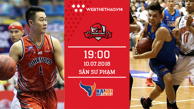 Trực tiếp bóng rổ VBA: Thang Long Warriors - Hanoi Buffaloes