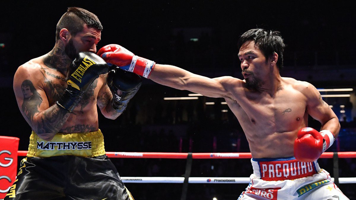 Manny Pacquiao v. Lucas Matthysse: Cú knockout đầu tiên trong 9 năm của Pac-Man!