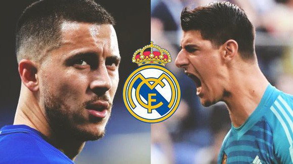 AS tiết lộ Real Madrid chi 1/4 tỷ euro mua Hazard - Courtois!