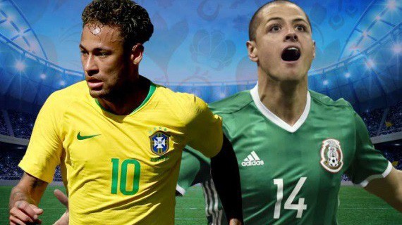 Link xem trực tiếp trận Brazil - Mexico ở World Cup 2018