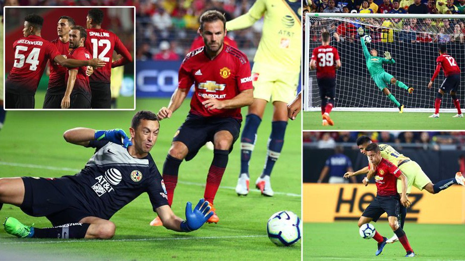 Video: Mata tỏa sáng giúp Man Utd hòa vất vả trước Club America ở trận giao hữu đầu mùa