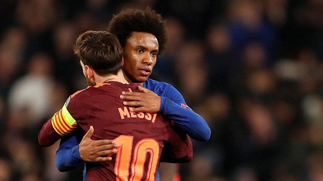Với "siêu cò Bertolucci", việc Willian đến Barcelona chỉ là thời gian