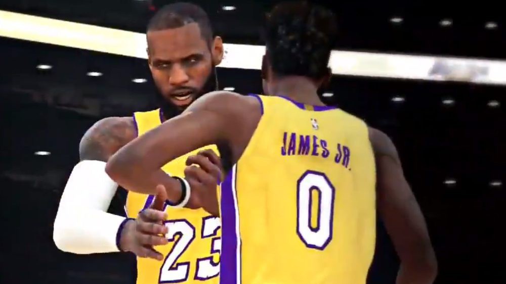2 cha con LeBron James tung hoành trong màu áo Lakers
