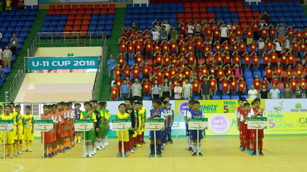 “Hậu duệ” Quang Hải cầm hòa Thái Bình ở trận khai mạc Giải Nhi đồng toàn quốc 2018