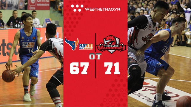 Rượt đuổi tuyệt hay, Thang Long Warriors thắng nghẹt thở Hanoi Buffaloes trong hiệp phụ