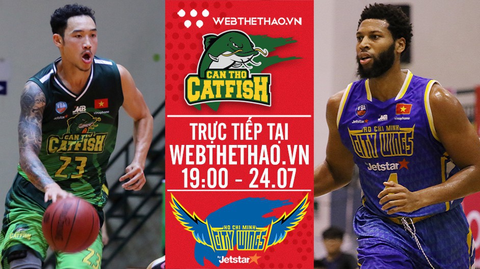 Trực tiếp bóng rổ VBA: Cantho Catfish vs Hochiminh City Wings