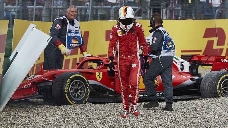 Vettel thất bại ở German GP vì quá hiếu thắng?