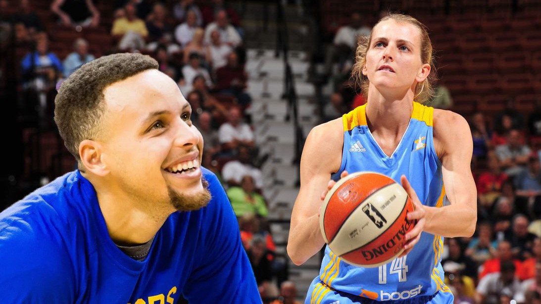 Khi nữ cầu thủ WNBA này thi ném 3 thì Stephen Curry phải gọi bằng "cụ"