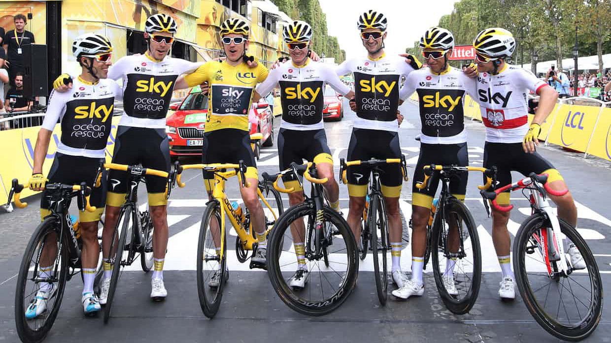 Hé lộ những đồng đội giúp Geraint Thomas đăng quang ở Tour de France 2018