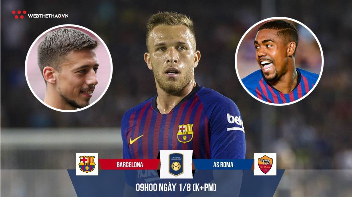 Dàn tân binh hưng phấn sẽ giúp Barca báo thù AS Roma ở ICC Cup 2018?