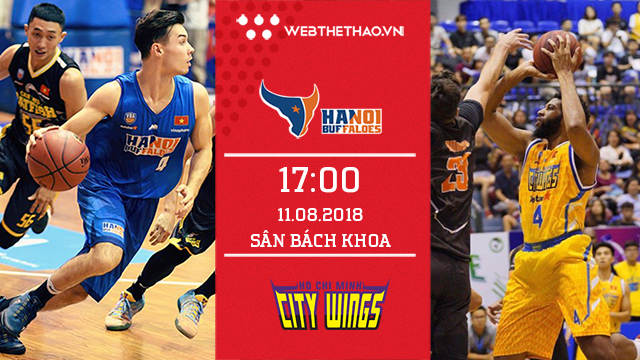 Trực tiếp bóng rổ VBA: Hanoi Buffaloes vs HCM City Wings
