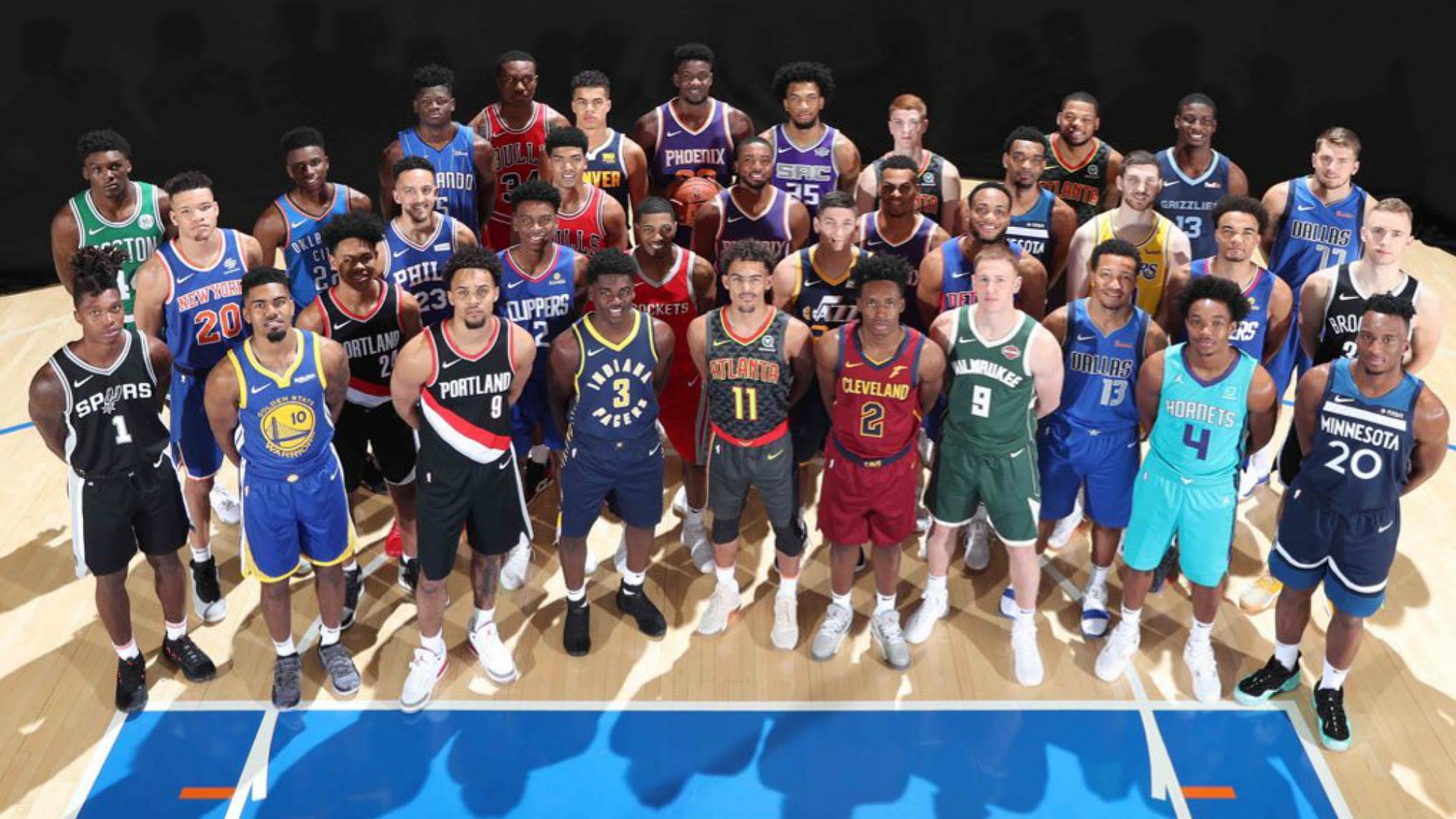 Soi tân binh NBA trong trang phục thi đấu mùa giải mới