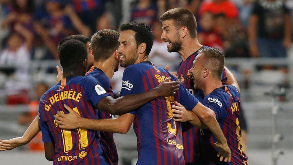 Siêu phẩm của Dembele và 5 điểm nhấn thú vị từ trận Siêu Cúp TBN Sevilla - Barca