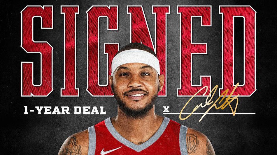 Chính thức: Carmelo Anthony gia nhập Rockets với khoản hợp đồng bất ngờ