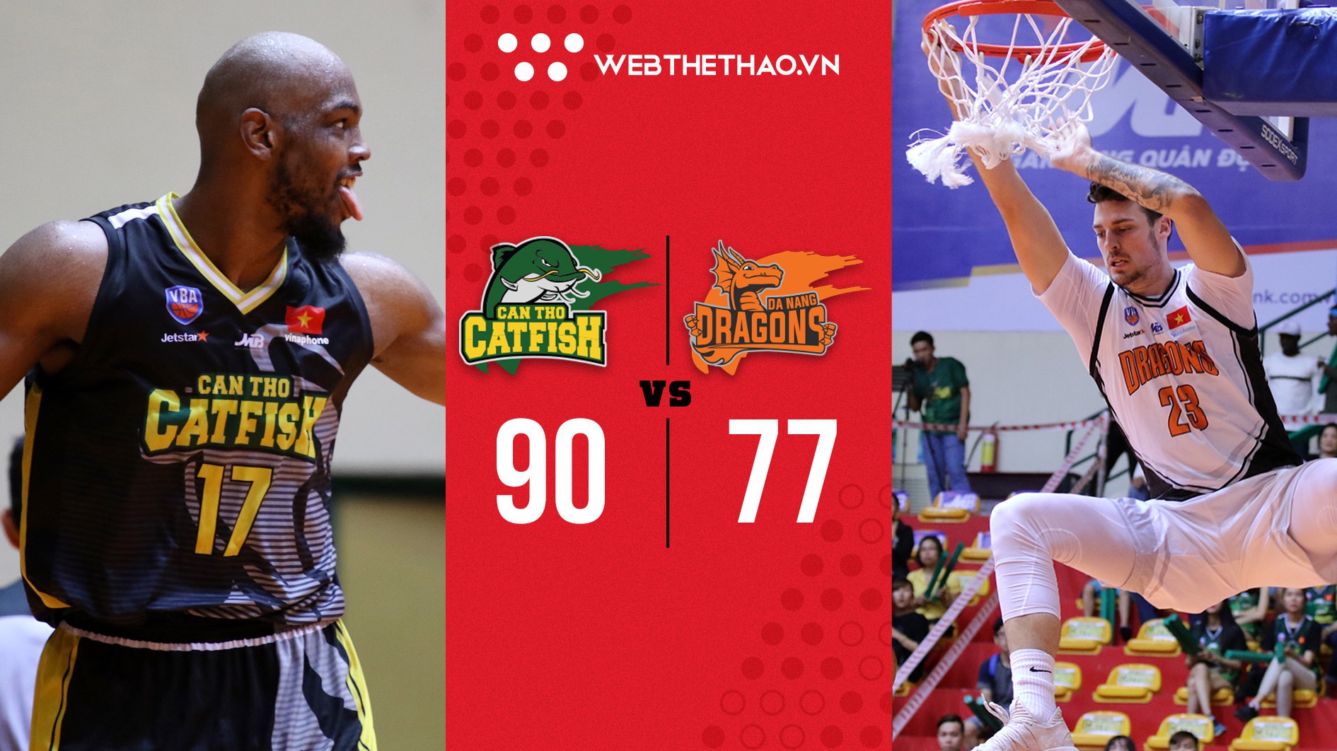Khuất phục Danang Dragons, Cantho Catfish khép lại Regular Season VBA với số trận thắng kỷ lục