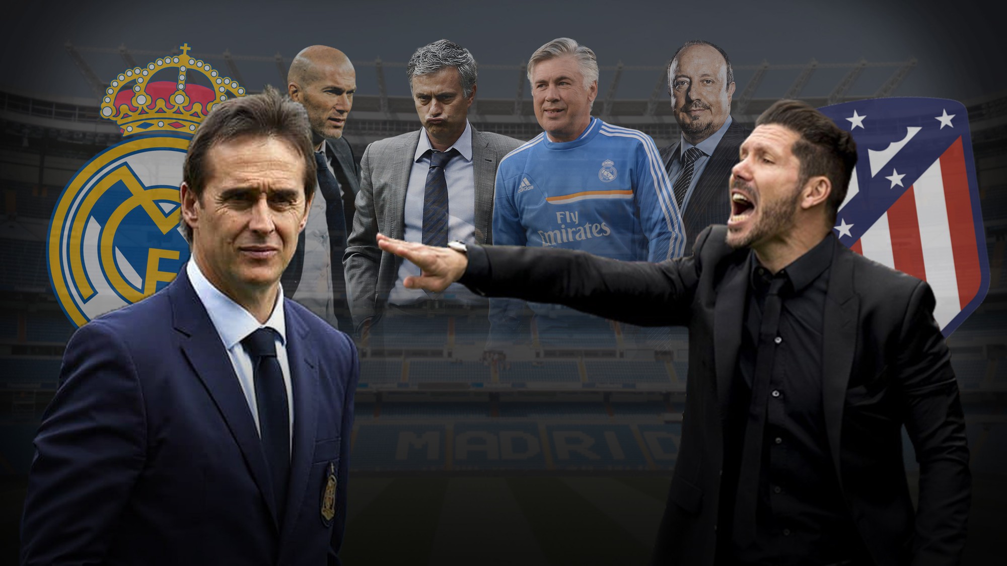 Trước Lopetegui, thành tích đối đầu của 4 đời HLV Real Madrid với Diego Simeone như thế nào?