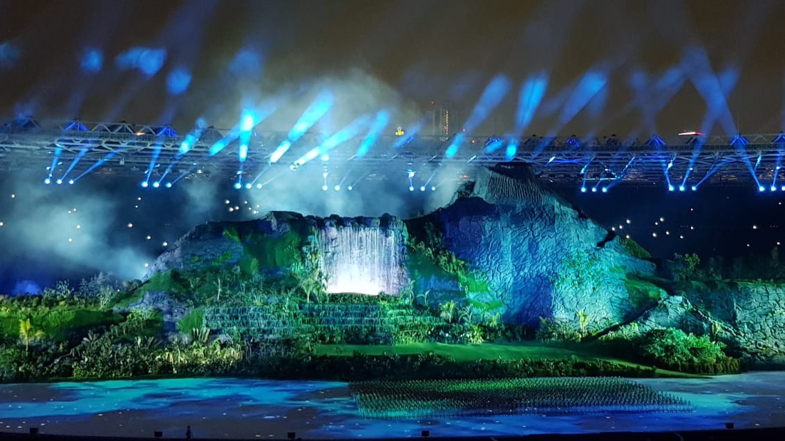 Lễ hội đầy màu sắc, độc lạ ở khai mạc ASIAD 2018