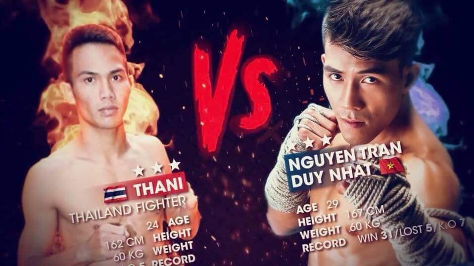 Nguyễn Trần Duy Nhất thử sức với võ sĩ Thái Lan ở Muay Thai Fight Night