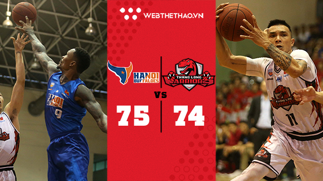 Thắng nghẹt thở Thang Long Warriors, Hanoi Buffaloes lần đầu tiên vào Finals