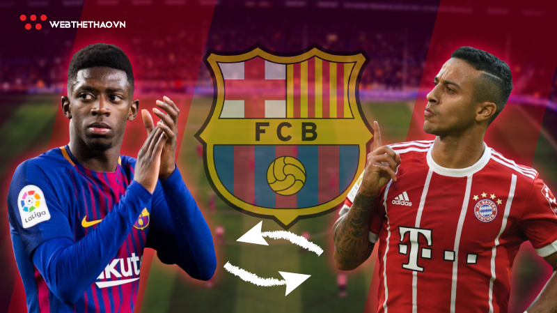 Chuyển nhượng Barcelona: Tiễn Alcacer và Dembele để đón về Thiago?