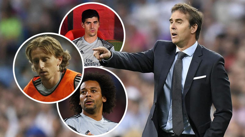 CĐV Real "choáng" với cách HLV Lopetegui sử dụng những ngôi sao Courtois, Modric và Marcelo khó hiểu