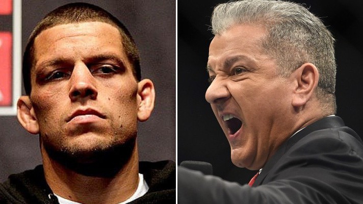 Bruce Buffer bênh Dana White, Nate Diaz nóng mặt phản pháo