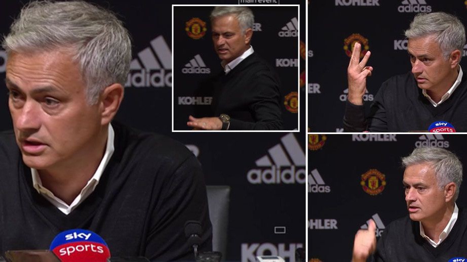 Để thua đậm nhất sự nghiệp, HLV Mourinho vẫn lớn tiếng nạt nộ phóng viên