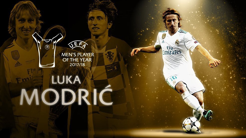Ronaldo "bỏ" phần thưởng, Luka Modric đoạt giải "Cầu thủ xuất sắc nhất năm" của UEFA