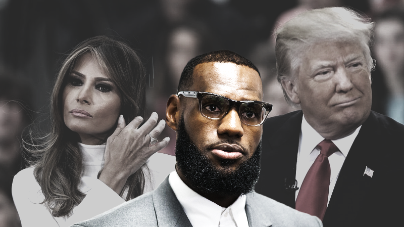 Vợ chồng Tổng thống Mỹ Donald Trump kình nhau vì LeBron James