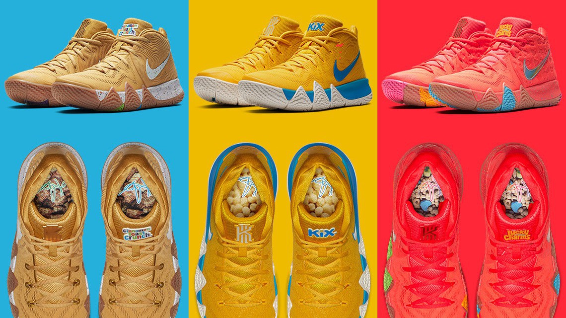 Bộ sưu tập Nike Kyrie 4 "Cereal - ngũ cốc" của Kyrie Irving và General Mills cực chất