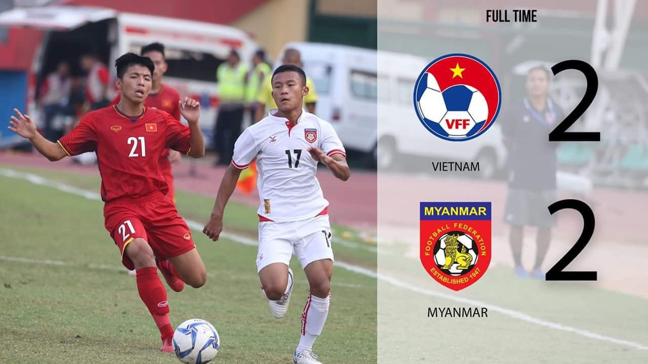 Hòa Myanmar, U16 Việt Nam nối gót “đàn anh” U19 bị loại ở giải ĐNÁ