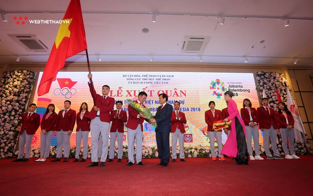 Lễ xuất quân đoàn TTVN tham dự ASIAD 2018: Chờ tin vui chiến thắng - Ảnh 1. Lễ xuất quân đoàn TTVN tham dự ASIAD 2018: Chờ tin vui chiến thắng - Ảnh 1.