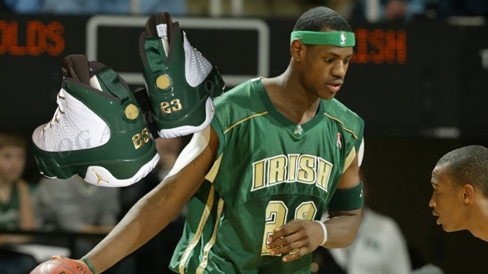 Nhìn lại những mẫu giày độc nhất vô nhị của LeBron James thời trung học
