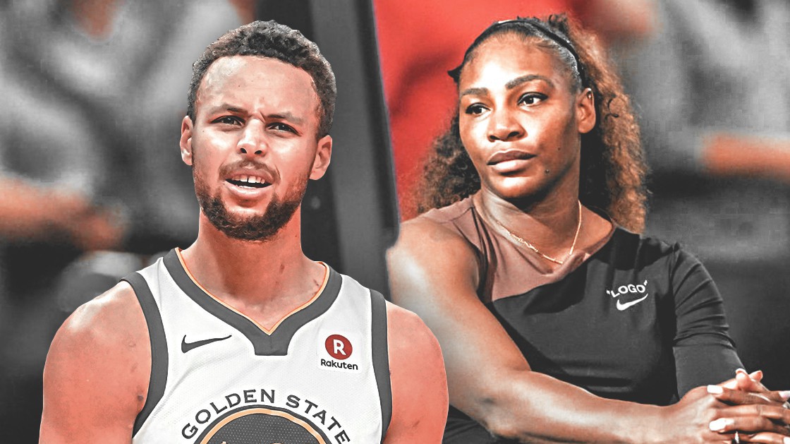 Stephen Curry xoa dịu  Serena Williams sau chung kết Mỹ Mở Rộng