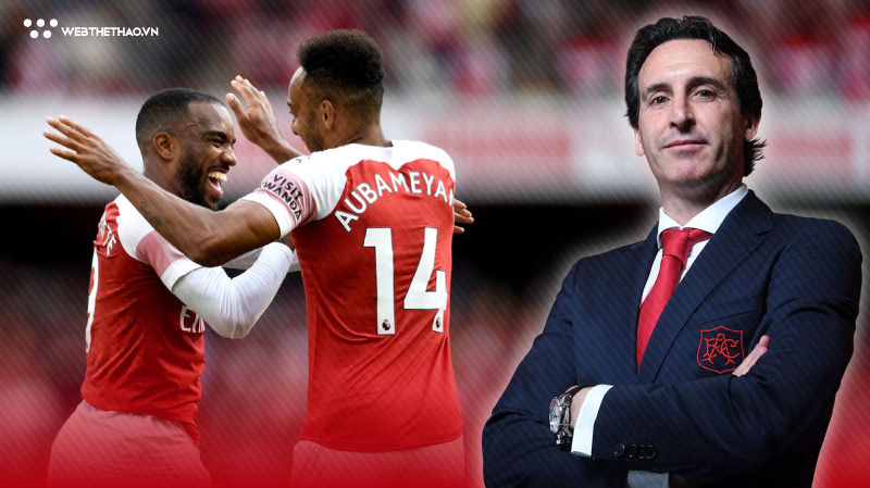 Hiệu suất khó tin của bộ đôi Aubameyang - Lacazette chưa thuyết phục HLV Emery