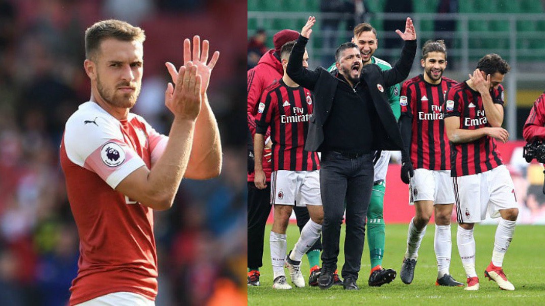 Aaron Ramsey đang ở rất gần AC Milan