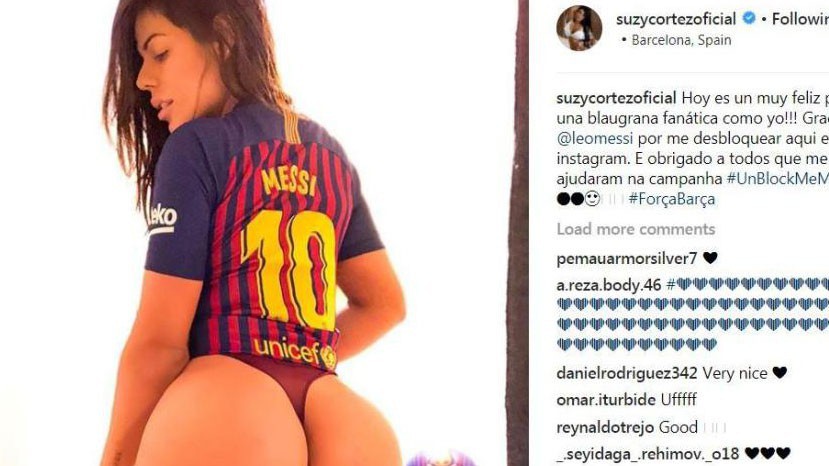 Người đẹp siêu vòng 3 sướng rơn vì được Messi "tha thứ"
