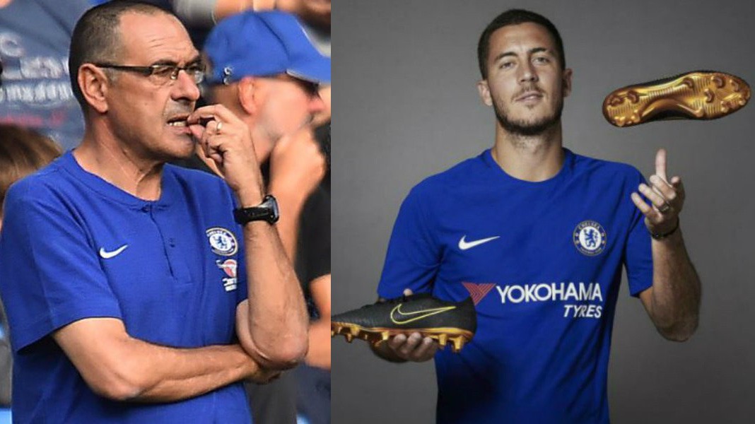 HLV Sarri tin tưởng Hazard sẽ lấy Chiếc giày Vàng từ tay Messi