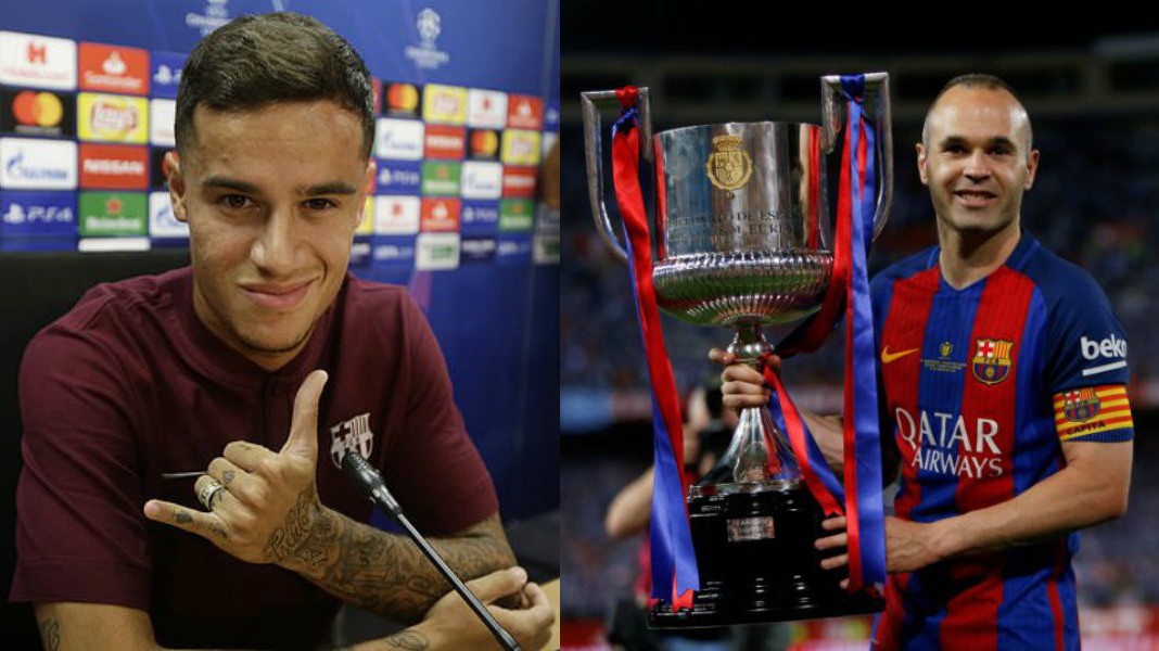 Coutinho không đặt mình bên cạnh huyền thoại Iniesta