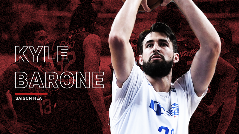 Giải mã Kyle Barone, trung phong mới của Saigon Heat có phải một cỗ máy ném 3 điểm?