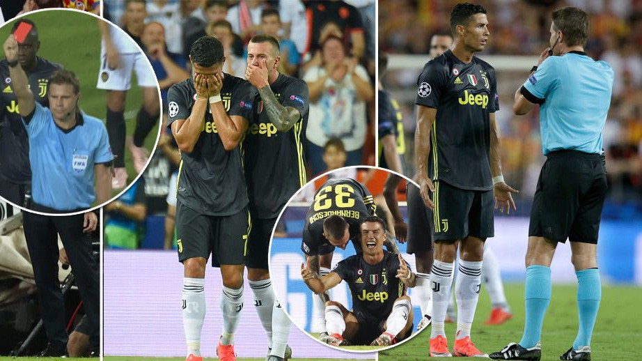 Trọng tài tiết lộ nguyên nhân thực sự khiến Ronaldo lần đầu tiên nhận thẻ đỏ ở Champions League