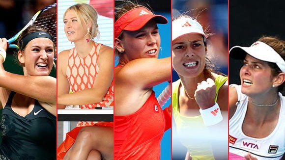 Top 10 tay vợt nữ nóng bỏng nhất thế giới: Sharapova tụt hạng, "gái hư" Bouchard vươn lên