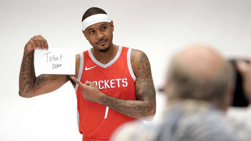 Carmelo Anthony giác ngộ, Houston Rockets mừng thầm