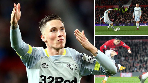 Tài năng trẻ Liverpool đá phạt thành bàn vào lưới Man Utd còn tốt hơn… Ronaldo và Roberto Carlos