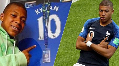 Fan Chelsea phấn khích với bức ảnh Mbappe chụp cùng Kante, Hazard